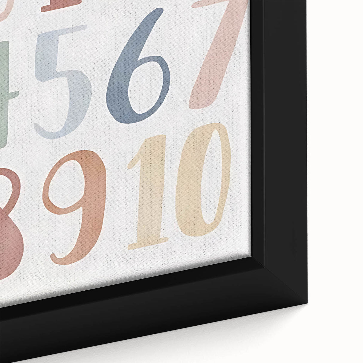 Numbers Kids Educational Wall Art – Minimalist Learning Print