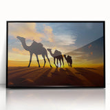 Large abstract wall art depicting Algerian scenery in black and white tones on a framed acrylic.