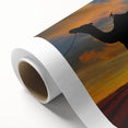 Art Deco poster featuring a serene Algerian landscape on rolled canvas, ideal for nursery wall art.