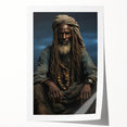 Serene African landscape print on rolled canvas featuring muted earth tones, ideal for art wall dining room.