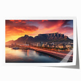 Extra large rolled print of a South African landscape with vibrant greenery and floral elements.