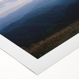 Art deco poster of a Georgia landscape in muted earth tones on rolled canvas, ideal for dining room decor.