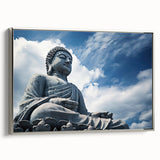 Framed canvas of a vintage Hong Kong landscape in muted black and colorful highlights, ideal for living room decor.