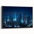 Black and white framed canvas of a Malaysian landscape, vintage poster style, ideal for bedroom decor.