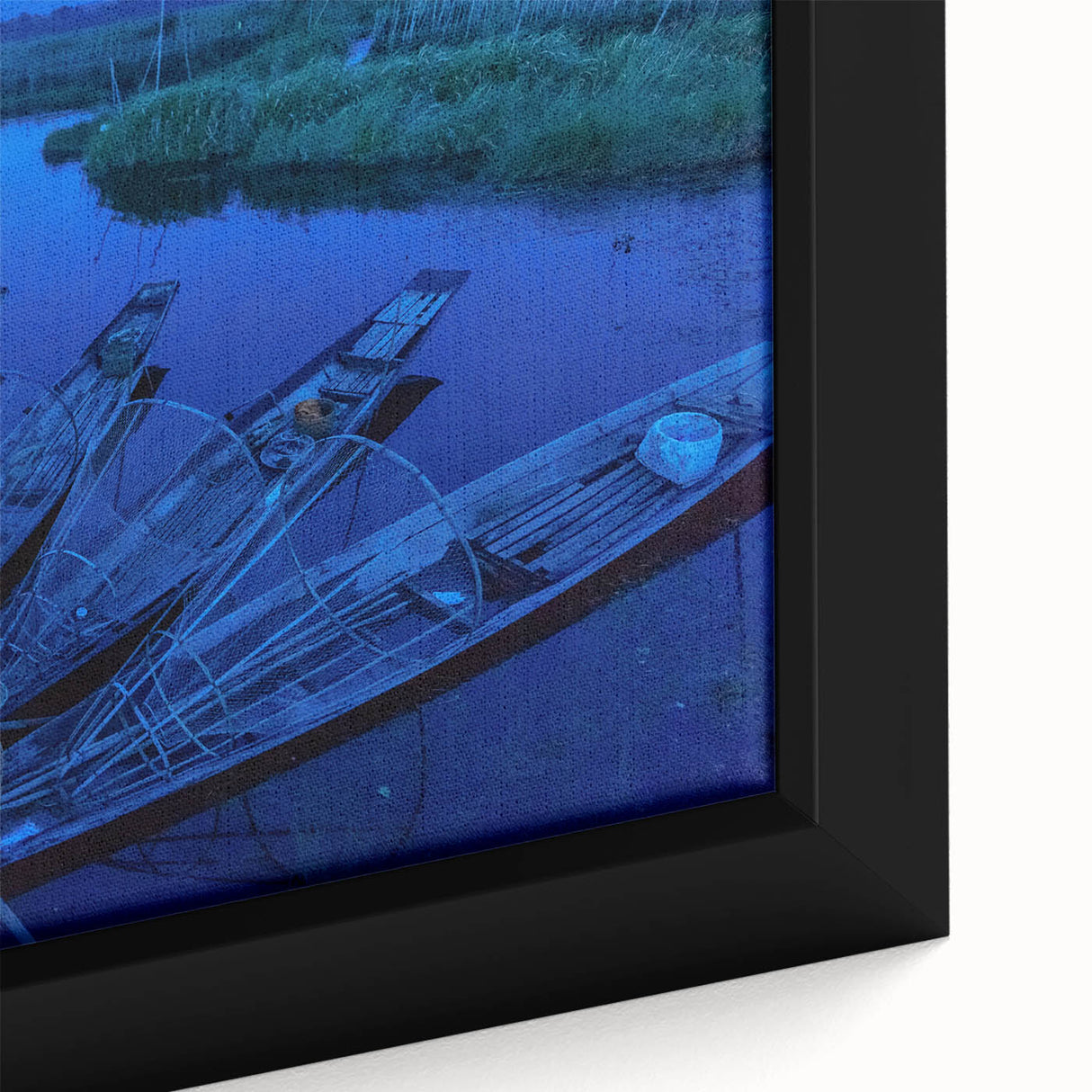 Textured black wall art featuring a vibrant, colorful Asian scenery on a large framed canvas, ideal for living room decor.