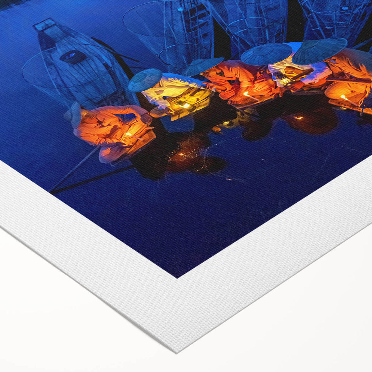 Art deco poster of a serene Myanmar landscape in pastel shades on rolled canvas, suitable for dining room decor.