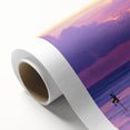 Art Deco poster of a vibrant Sri Lankan landscape on rolled canvas, ideal for nursery wall art.