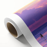 Art Deco poster of a vibrant Sri Lankan landscape on rolled canvas, ideal for nursery wall art.