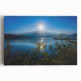Black and white large art print of a Taiwan scenery on stretched canvas, ideal for kitchen wall art.