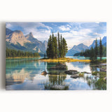 Black and white landscape of Alberta, Canada on large stretched canvas, suitable for kitchen wall art.