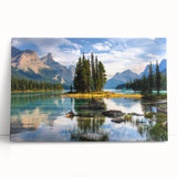 Black and white large art canvas of Alberta, Canada scenery, ideal for kitchen wall art or bedroom ambiance.