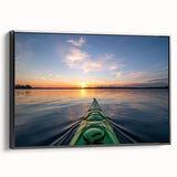 Black and white framed canvas of Ontario, Canada landscape, ideal for bedroom wall art.