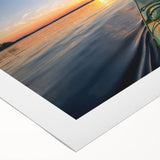 Art deco poster of Ontario, Canada scenery in muted earth tones on rolled canvas, suitable for dining room wall art.