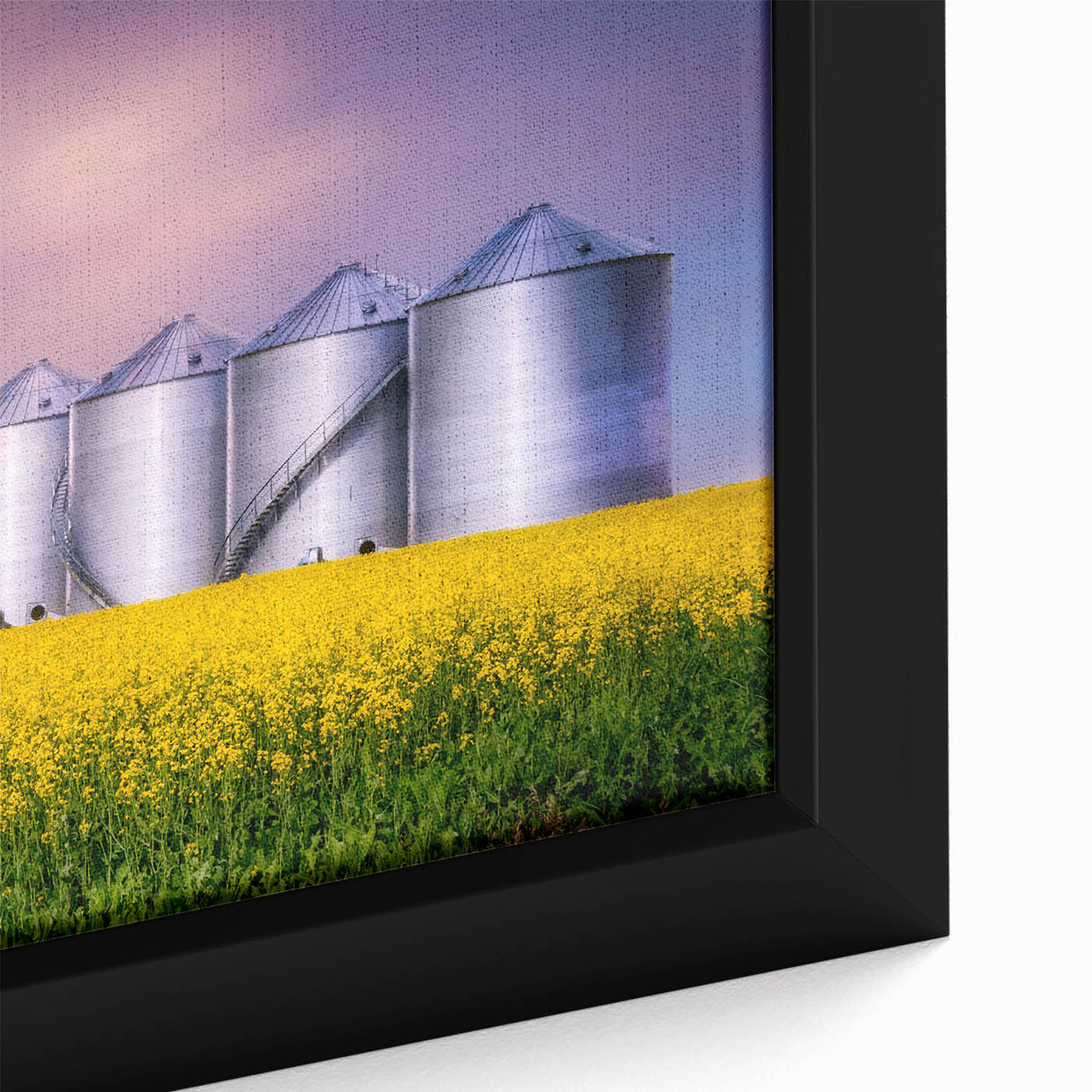 Black wall art featuring a textured, colorful abstract design on a framed canvas, ideal for living room decor.