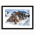 Extra large framed abstract art print depicting colorful, textured scenery of the Yukon, ideal for living room decor.