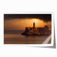 Extra large rolled print featuring Caribbean Cuban scenery with vibrant floral elements, ideal for art wall dining room.