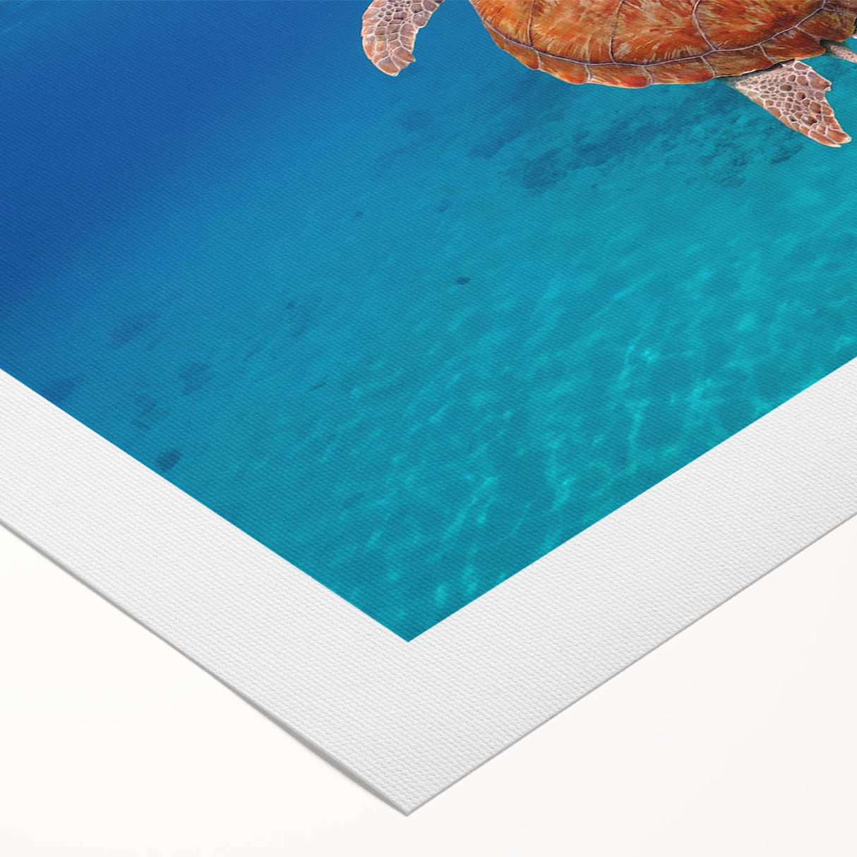 Art deco poster of Caribbean Virgin Islands on rolled canvas, featuring vibrant blue and green hues.