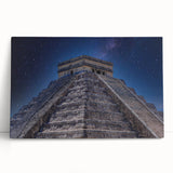 Black and white stretched canvas of a Central American scenery, ideal for kitchen wall art.