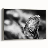 Vintage poster-style landscape art of a Costa Rican scenery on framed canvas, featuring colorful art with black accents.