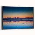 Black and white vintage poster art of a Nicaraguan landscape on framed canvas, ideal for bedroom wall decor.