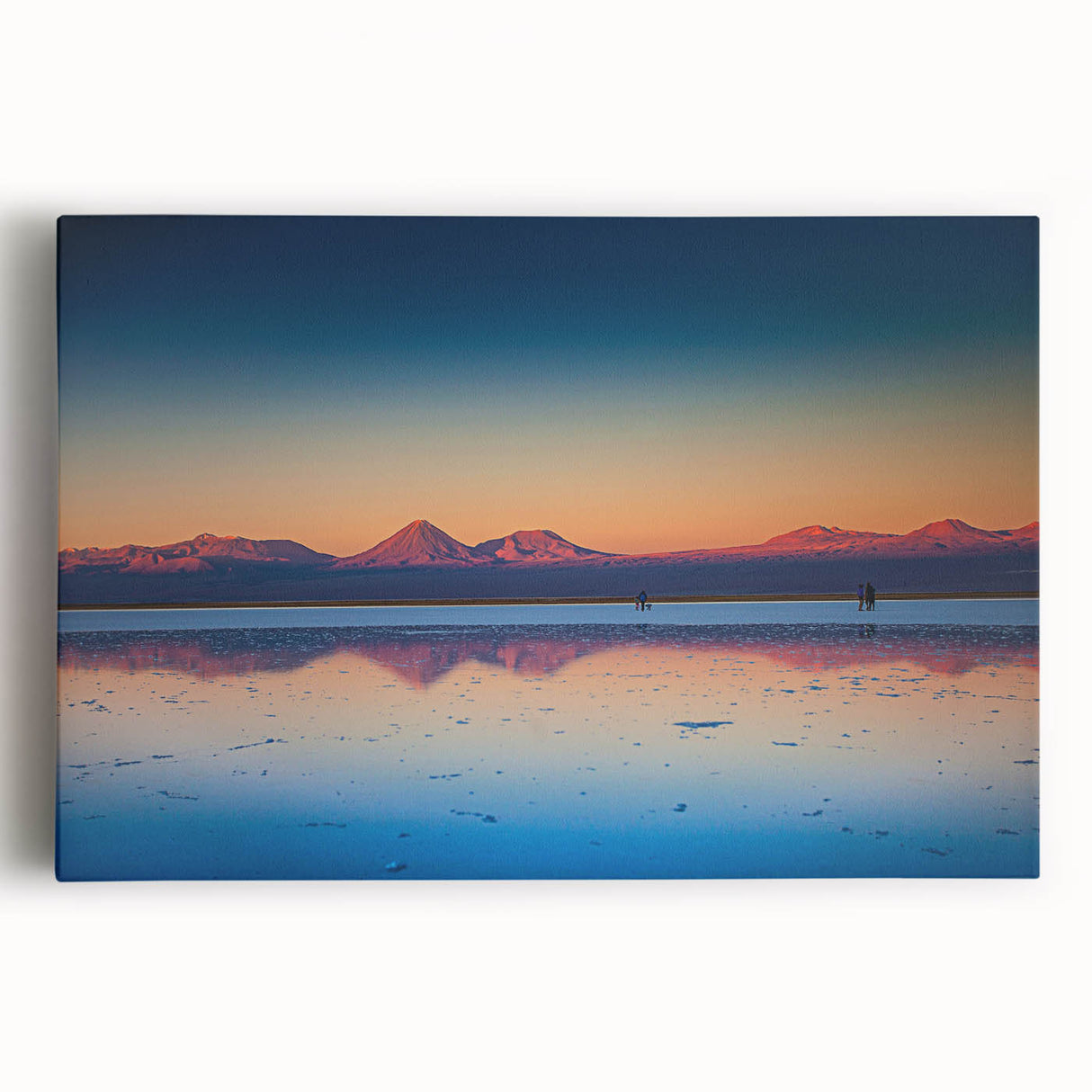 Black and white photograph of a Nicaraguan landscape on a stretched canvas, suitable for kitchen wall art.