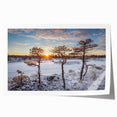 Extra large rolled print of a European scenery in muted earth tones, ideal for art wall dining room.