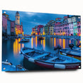 Acrylic print of Cinque Terre with vivid coastal colors, ideal for bedroom or dining room decor.