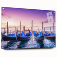 Acrylic glass print of Venice scenery in soft pastel shades, ideal for dining room decor.