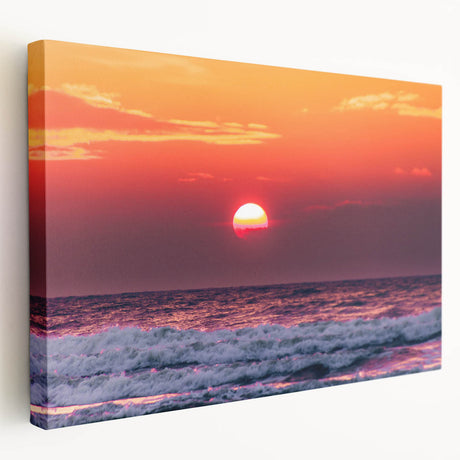 Large canvas print of a European Lithuanian scenery in natural colors, suitable for kitchen wall art.