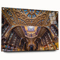 Acrylic print of Porto, Portugal cityscape in vibrant hues, ideal for dining room decor.