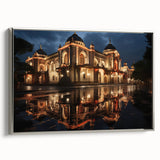 Landscape art painting of Sochi with colorful palette on framed canvas, ideal for living room decor.