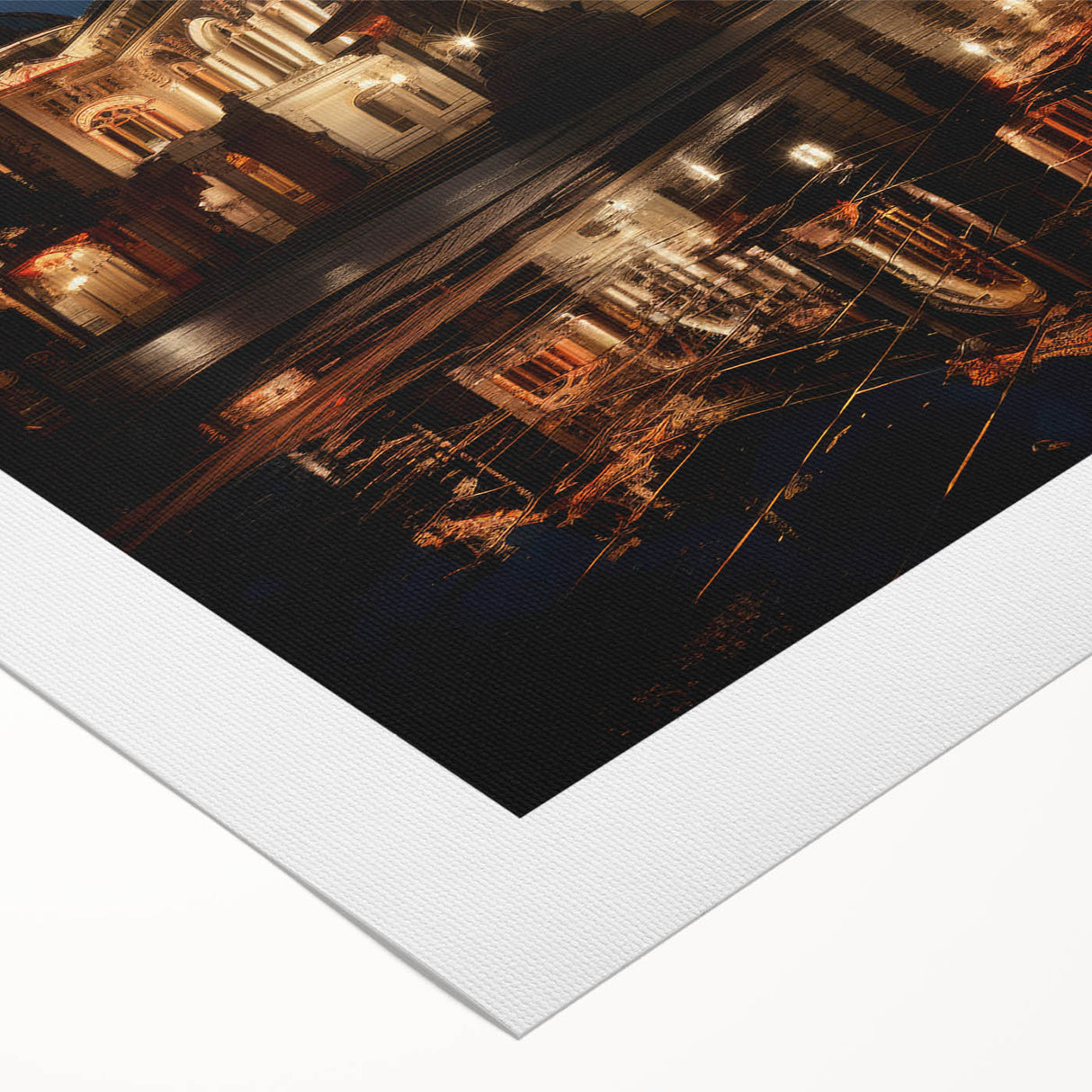 Art deco poster of Sochi landscape in muted earth tones on rolled canvas, suitable for dining room wall art.