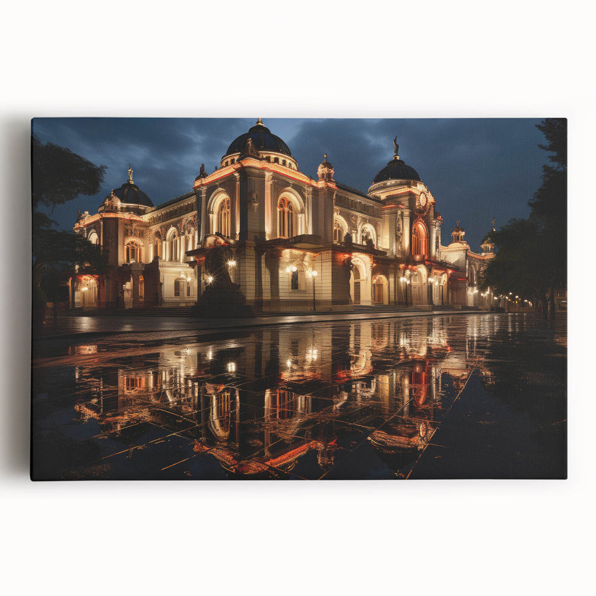 Black and white photograph on canvas of the Sochi skyline, ideal for kitchen wall art or bedroom ambiance.