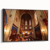 Black and white framed canvas featuring a vintage-style landscape of Geneva, ideal for bedroom wall decor.