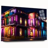 Acrylic print of Guanajuato, Mexico scenery in vibrant colors, ideal for bedroom or dining room art.