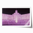 Extra large rolled print of Yucatan scenery with vibrant floral elements, ideal for art wall dining room.
