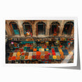 Extra large rolled print depicting a floral scene in vibrant colors.
