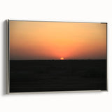 Landscape art painting of a Middle Eastern scene in colorful hues on a framed canvas, ideal for living room decor.