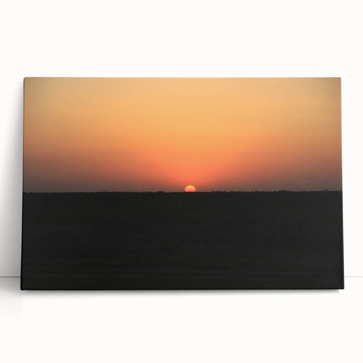 Black and white large art print of Middle Eastern scenery on stretched canvas, ideal for kitchen wall art or bedroom decor.