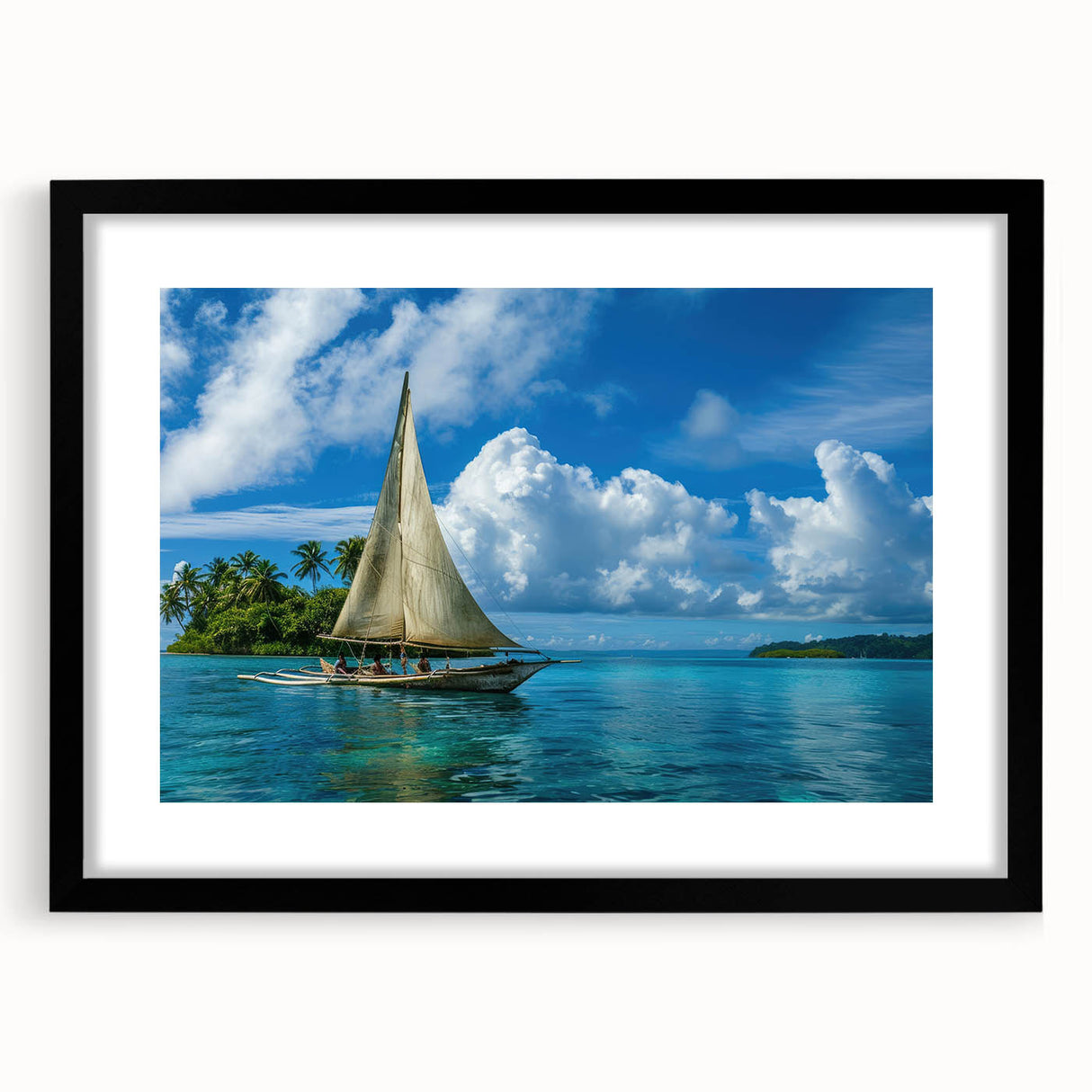 Extra large, textured abstract art print featuring vibrant multicolored patterns on a framed black mat.