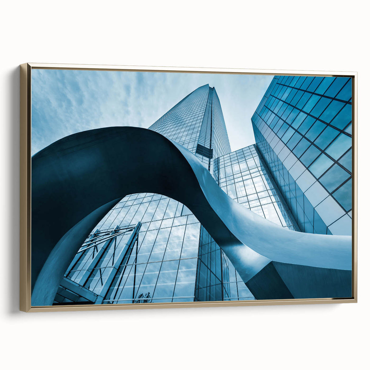 Framed canvas of Santiago, Chile landscape in muted earth tones, ideal for bedroom wall art.