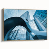 Framed canvas of Santiago, Chile landscape in muted earth tones, ideal for bedroom wall art.