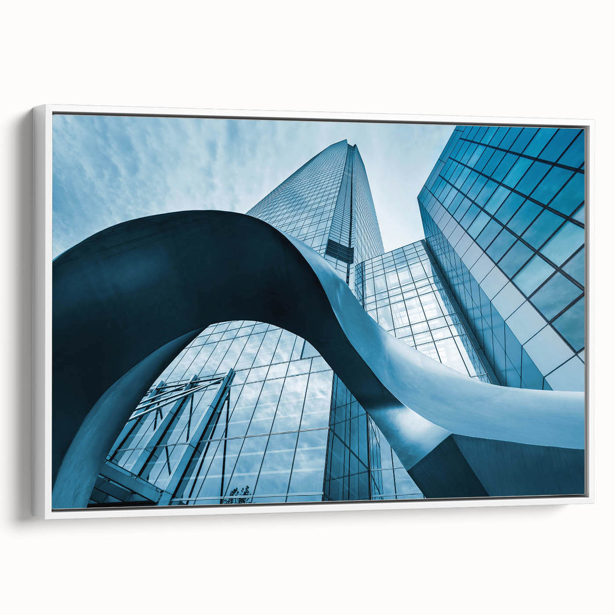 Vintage poster art of Santiago, Chile skyline in vibrant colors on a framed canvas, suitable for living room decor.
