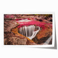 Extra large rolled print of a Colombian landscape with vibrant green hues, ideal for dining room wall art.