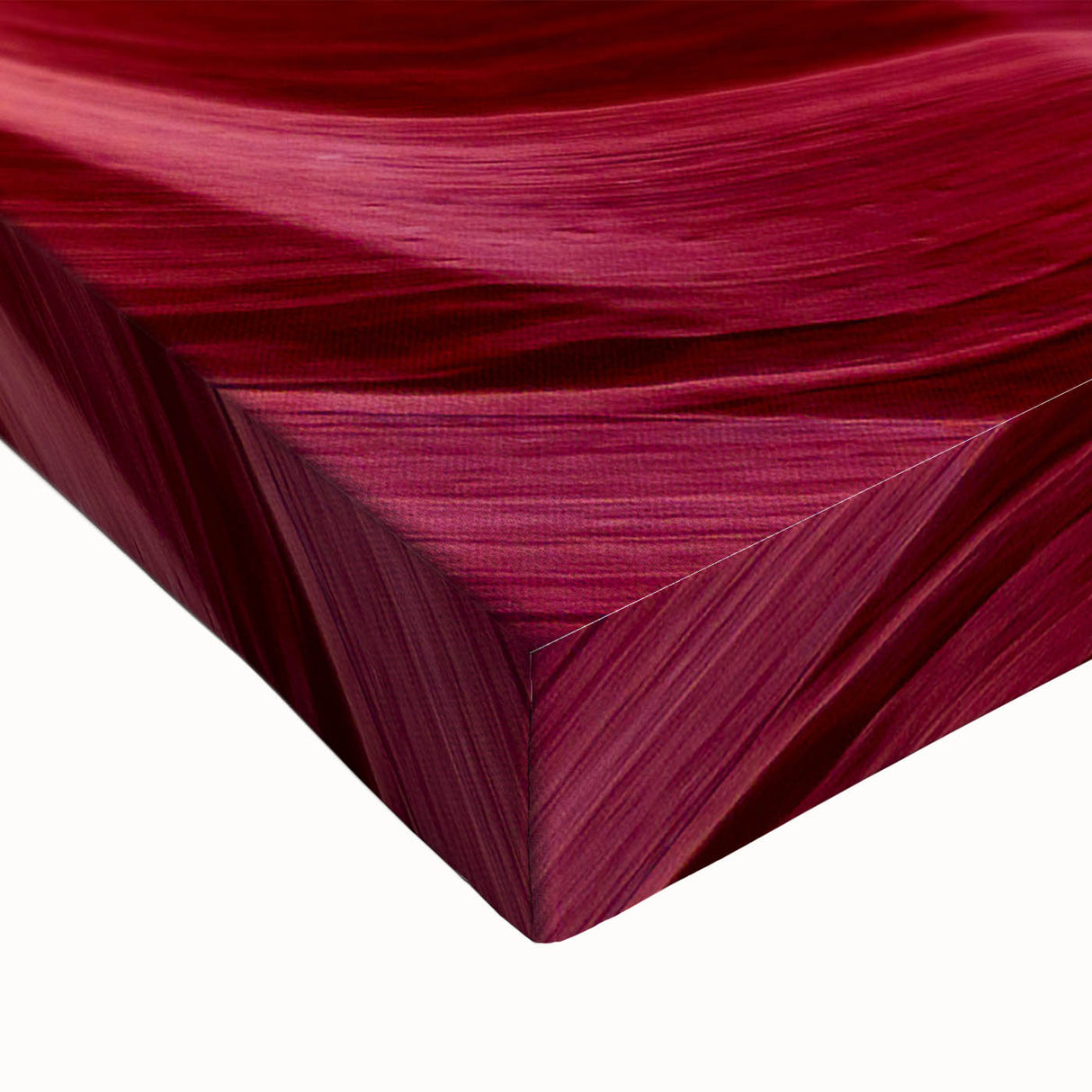 Black and white landscape art painting of Antelope Canyon on stretched canvas, suited for bedroom wall art.