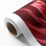 Art Deco poster of Antelope Canyon in Arizona featuring warm earth tones on rolled canvas, ideal for nursery wall art.