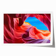 Extra large rolled print of Antelope Canyon in Arizona, featuring warm earth tones, ideal for art wall dining room.