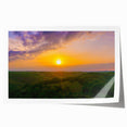 Extra large rolled print of Arkansas scenery featuring lush greenery and floral elements, ideal for dining room wall art.