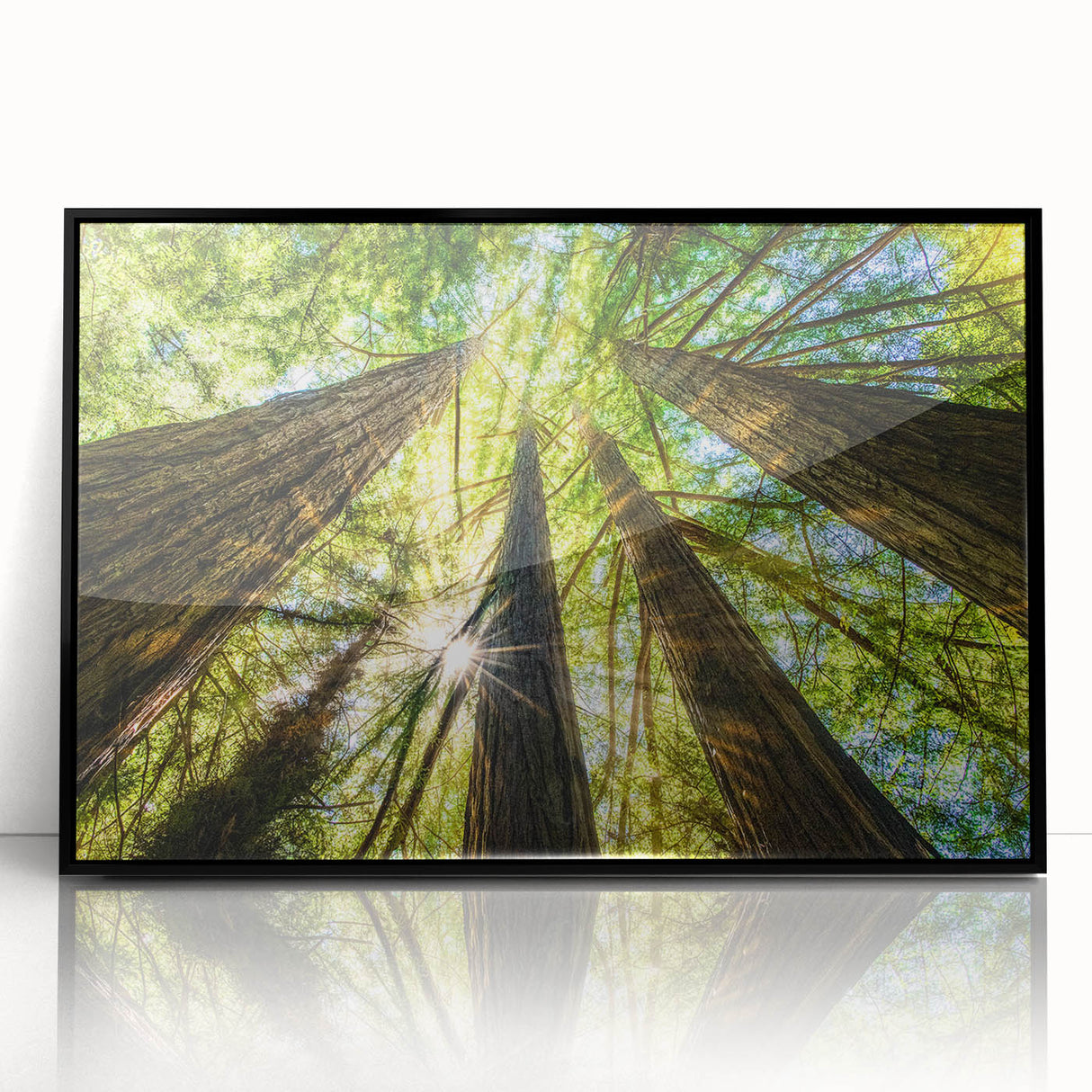 Large abstract wall art depicting California's Big Sur in muted earth tones on a framed acrylic.