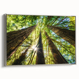 Framed canvas featuring a landscape art painting of Big Sur in California.